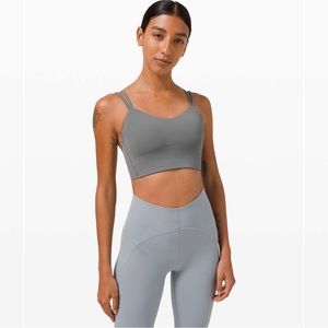 Lululemon Like A Cloud Longline Bra - Ashpalt Grey